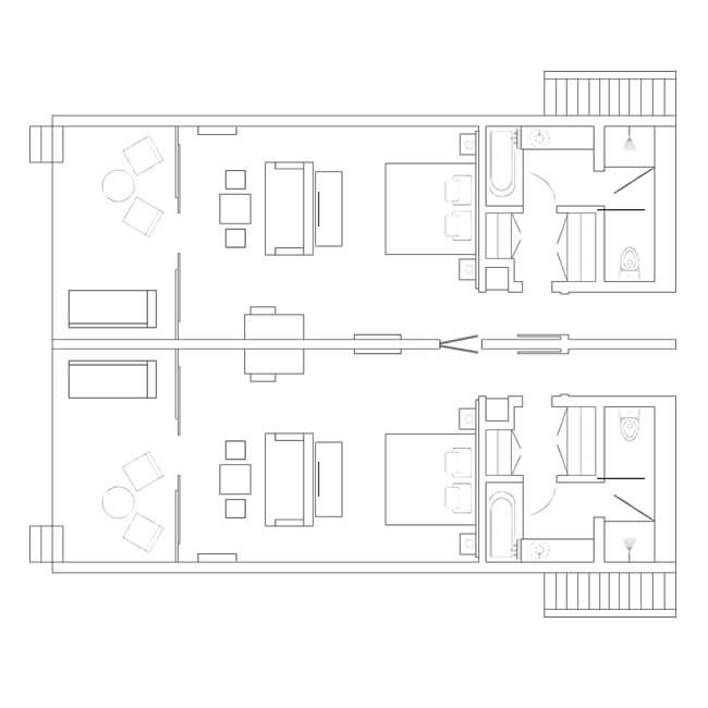 Connecting Sea Front Kyma Suites	Floor Plan